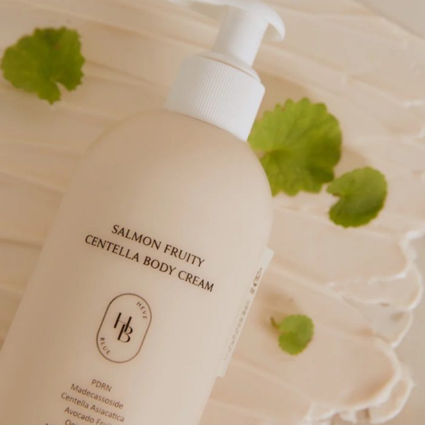Живильний крем для тіла HEVEBLUE Salmon Fruity Centella Body Cream, 300 мл 11001228 фото