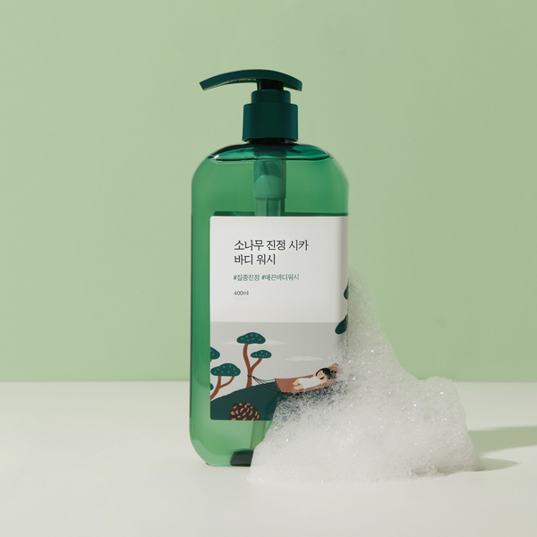 Заспокійливий гель для душу з екстрактом голок сосни ROUND LAB Pine Calming Cica Body Wash 10840 фото