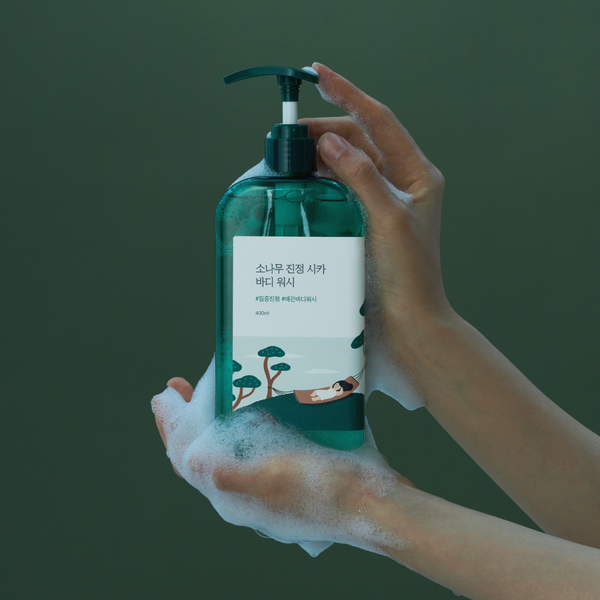 Заспокійливий гель для душу з екстрактом голок сосни ROUND LAB Pine Calming Cica Body Wash 10840 фото