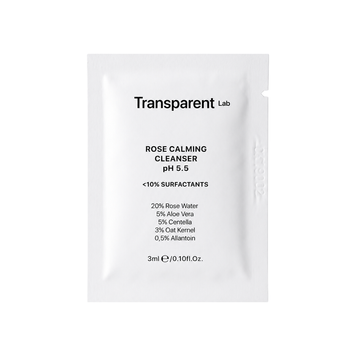 Ніжний гель для очищення Transparent-Lab Rose Calming Cleanser pH 5.5, 3 мл 11026 фото