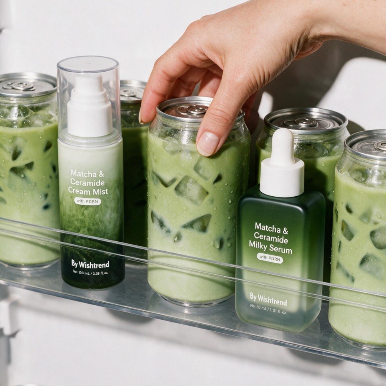 Сироватка та крем-міст By Wishtrend Matcha & Ceramide