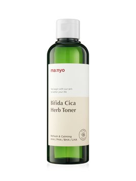 Тонер з комплексом центелли та біфідобактеріями Manyo Bifida Cica Herb Toner 10075 фото