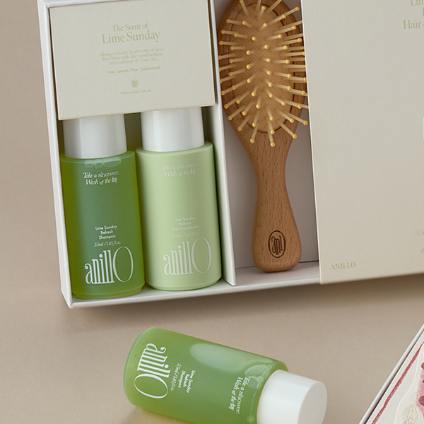 Набір для волосся ANILLO Lime Sunday Hair and Brush Set 11001344 фото