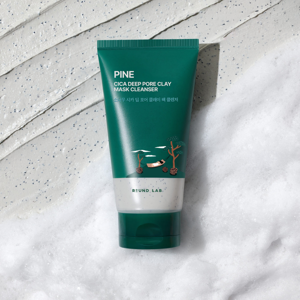 Глиняна маска-пінка для вмивання з екстрактом голок сосни ROUND LAB Pine Cica Deep Pore Clay Mask Cleanser, 150 мл 11001197 фото