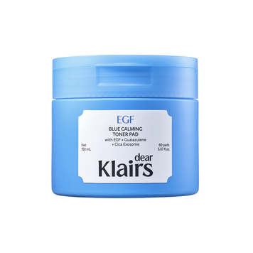 Заспокійливі тонізуючі пади DEAR, KLAIRS EGF Blue Calming Toner Pad, 60 шт 11001128 фото
