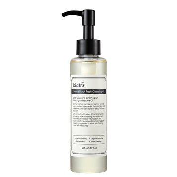 Гідрофільна олія для делікатного очищення Dear, Klairs Gentle Black Fresh Cleansing Oil, 150 мл 10007 фото