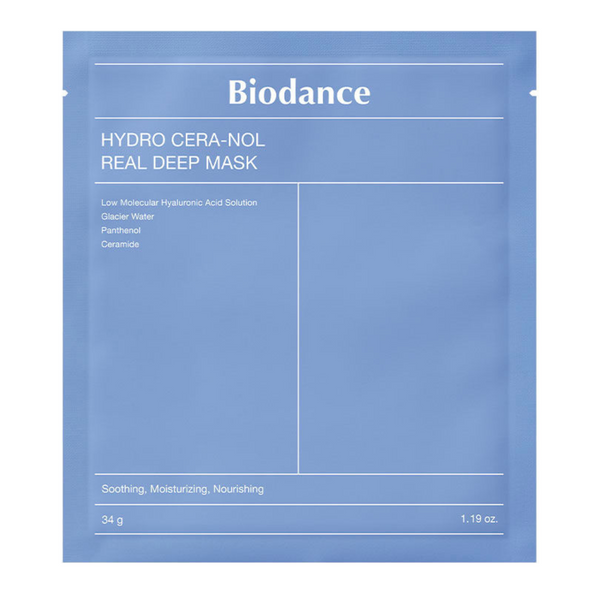 Гідрогелева маска з керамідами та пантенолом Biodance Hydro Cera-Nol Real Deep Sheet Mask, 1 шт 10962 фото