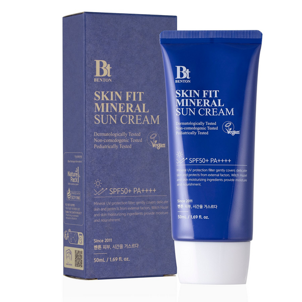 Сонцезахисний крем на мінеральній основі Benton Skin Fit Mineral Sun Cream SPF50+ PA++++ 10126 фото