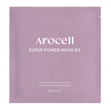 Гідрогелева маска з колагеном та 10 видами гіалуронової кислоти Arocell Super Power Mask EX 1100154 фото