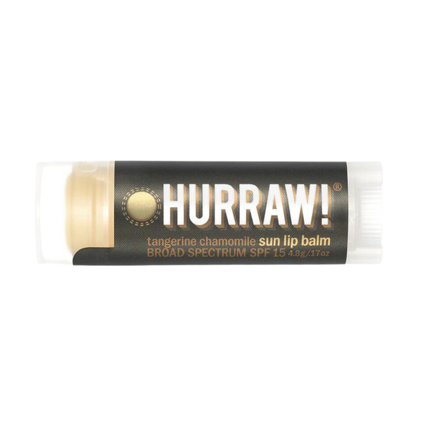 Бальзам для губ Hurraw! Sun Lip Balm Tangerine Chamomile SPF15 10505 фото