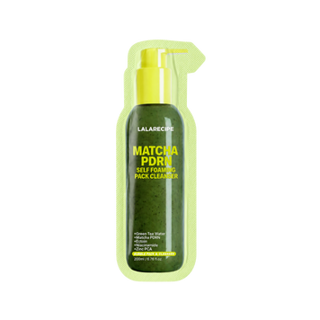 Пінка для вмивання LALARECIPE Matcha PDRN Self-Foaming Pack Cleanser, 3 мл 11011365 фото
