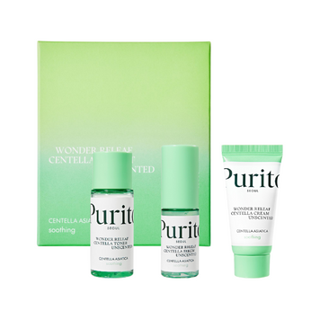 Набір засобів з центеллою без ефірних масел Purito Seoul Wonder Releaf Centella Mini Kit Unscented 10873 фото