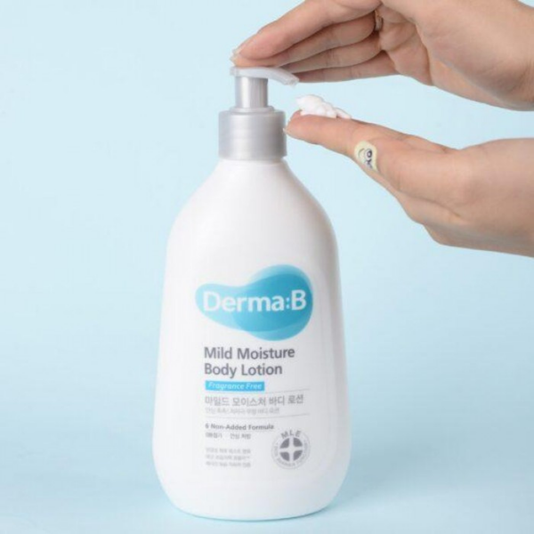 Легкий зволожувальний лосьйон для тіла Derma:B Mild Moisture Body Lotion, 400 мл 11001431 фото