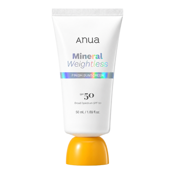 Мінеральний сонцезахисний крем з невагомим фінішем Anua Mineral Weightless Finish Sunscreen SPF50+, 50 мл 11001312 фото