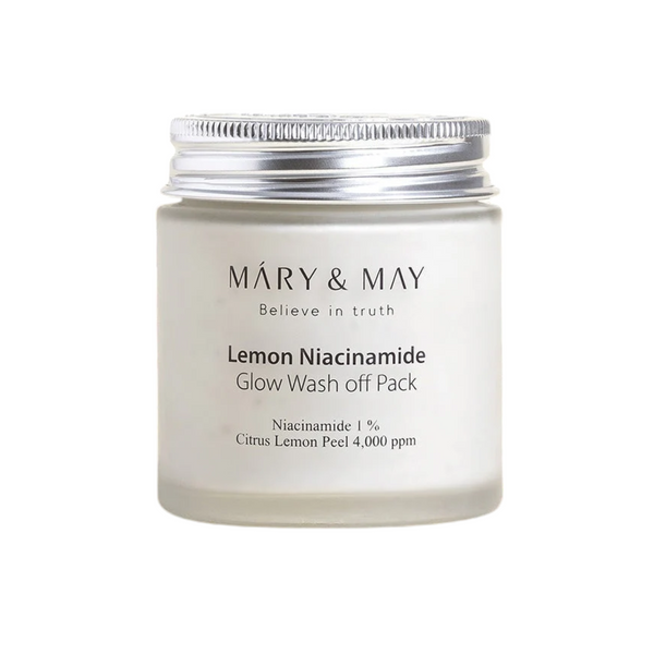 Глиняна маска для сяйва шкіри Mary&May Lemon Niacinamide Glow Wash Off Pack, 125 г 10594 фото