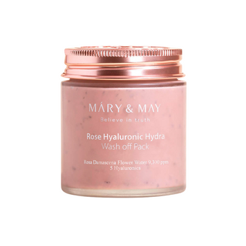 Глиняна маска для глибокого зволоження Mary&May Rose Hyaluronic Hydra Glow Wash off Pack, 125 г 10595 фото