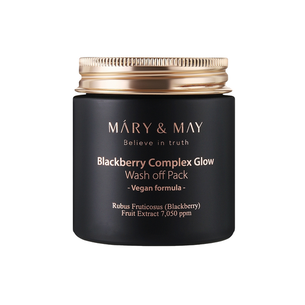 Антиоксидантна глиняна маска з ожиною Mary&May Blackberry Complex Glow Wash Off Pack, 125 г 10637 фото