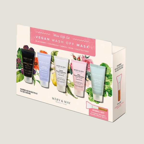 Набір масок Mary&May Vegan Wash off MasK Mini Gift Set 10723 фото