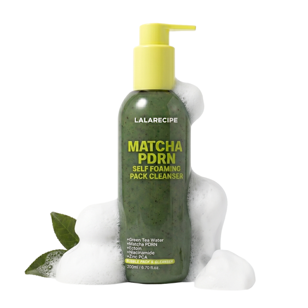 Пінка для вмивання LALARECIPE Matcha PDRN Self-Foaming Pack Cleanser, 200 мл 11001365 фото
