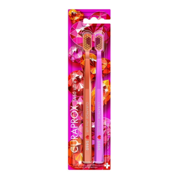 Набір ультра м'ягких зубних щіток Curaprox Duo Love Edition 2026, 2 шт 11001414 фото