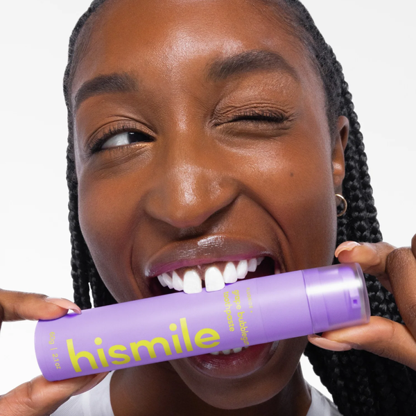 Зубна паста зі смаком виноградної жуйки Hismile Grape Bubblegum Toothpaste, 60 г 11001018 фото