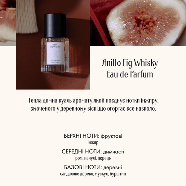 Парфумована вода ANILLO Fig Whisky Eau de Parfum, 10 мл 1100508 фото