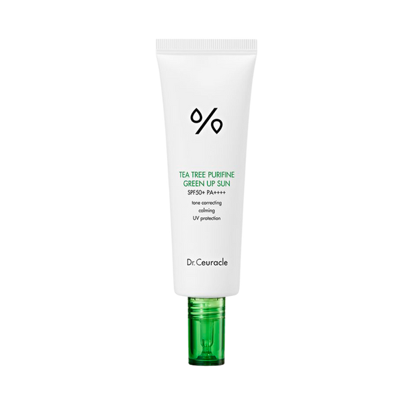 Сонцезахисний крем з екстрактом чайного дерева Dr.Ceuracle Tea Tree Purifine Green Up Sun SPF50+ PA++++, 50 мл 10470 фото