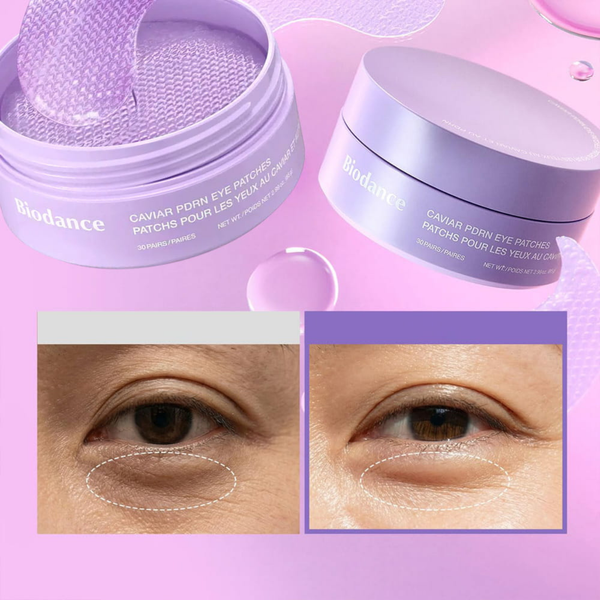 Гідрогелеві патчі з ікрою та PDRN для пружності та живлення Biodance Caviar PDRN Eye Patches, 30 пар 11001218 фото