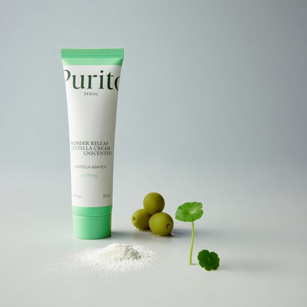 Відновлюючий крем з центелою без олій Purito Seoul Wonder Releaf Centella Cream Unscented, 50 мл 10823 фото