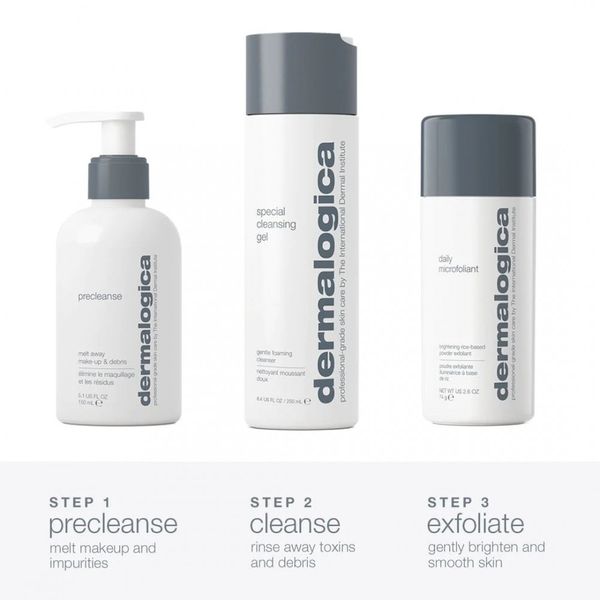 Набір бестселерів для очищення та сяяння шкіри Dermalogica The Cleanse and Glow Set 10280 фото