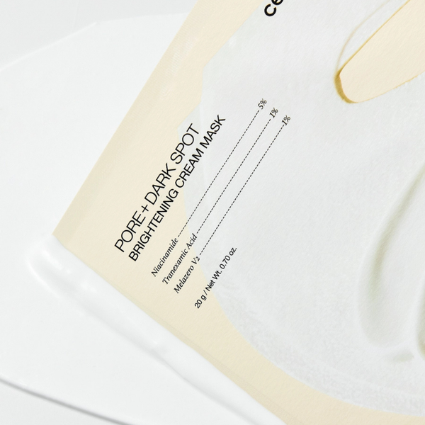Тканинна кремова маска для освітлення тону шкіри Celimax Pore+Dark Spot Brightening Cream Mask, 1 шт 11001221 фото
