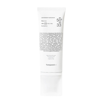 Легкий сонцезахисний крем Transparent Lab Lightweight Sunscreen SPF50+ PA++++, 100 мл 10897 фото