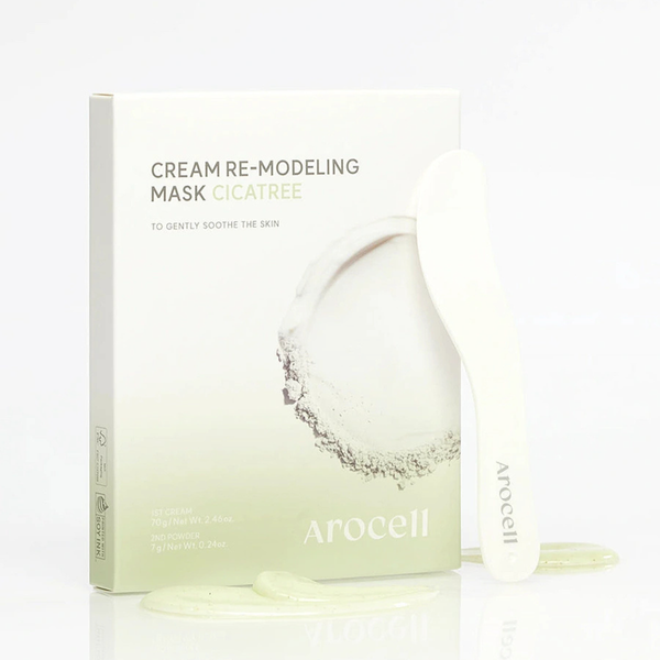 Заспокійлива альгінатна маска з центелою та чайним деревом Arocell Cream Remodeling Mask Cicatree, 1 шт 11001282 фото