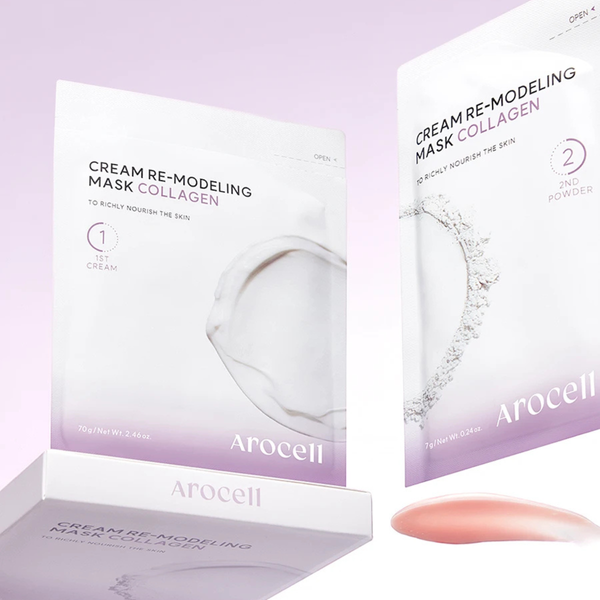 Альгінатна маска з колагеном для пружності шкіри Arocell Cream Remodeling Mask Collagen, 1 шт 11001283 фото