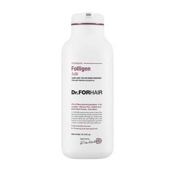 Шампунь для сухого та пошкодженого волосся Dr.FORHAIR Folligen Silk Shampoo, 300 мл 10204 фото