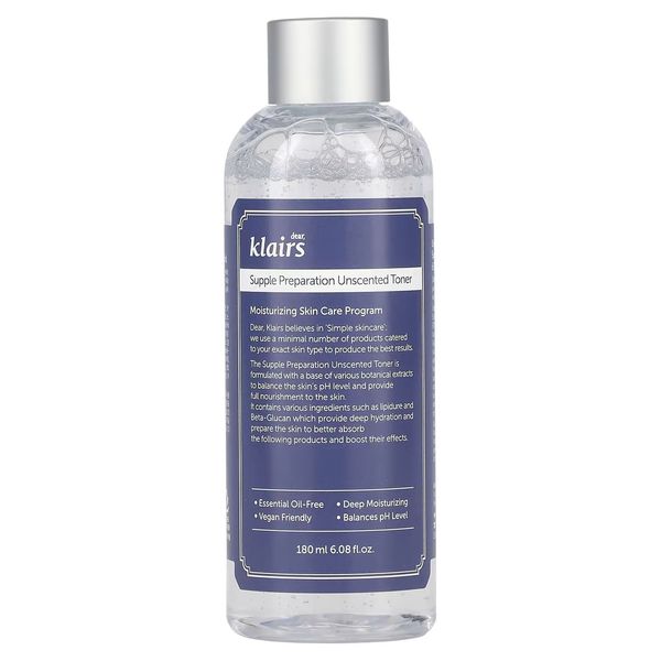 Зволожуючий тонік без олій Dear, Klairs Supple Preparation Unscented Toner, 180 мл 10063 фото