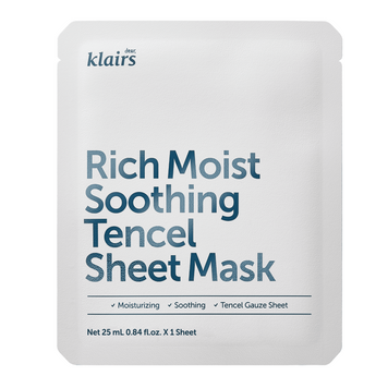 Зволожувальна тканинна маска для обличчя DEAR, KLAIRS Rich Moist Soothing Tencel Sheet Mask 10906 фото