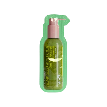 Пінка для вмивання з центеллою та насінням коноплі LALARECIPE Hemp Seed Mild Cica 3in1 Cleanser, 3 мл 1101735 фото