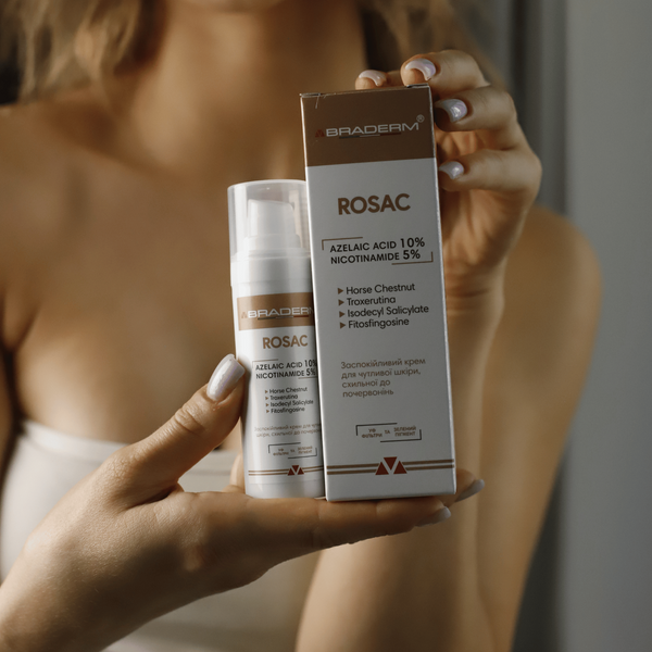 Крем з азелаїновою кислотою Braderm Rosac Cream, 30 мл 110023 фото