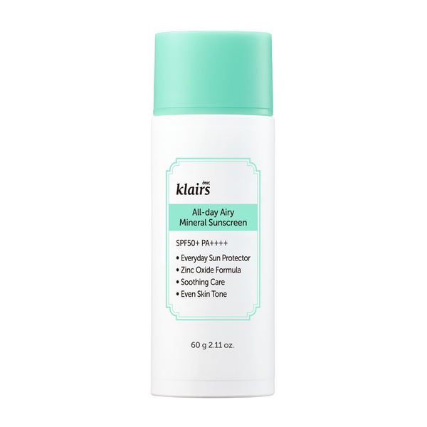 Мінеральний сонцезахисний крем DEAR, KLAIRS All-day Airy Mineral Sunscreen, 60 г 10907 фото