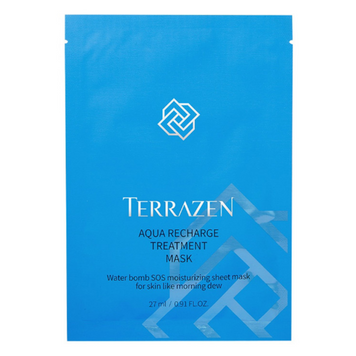 Інтенсивно зволожуюча тканинна маска для обличчя TERRAZEN AQUA RECHARGE TREATMENT MASK 10640 фото