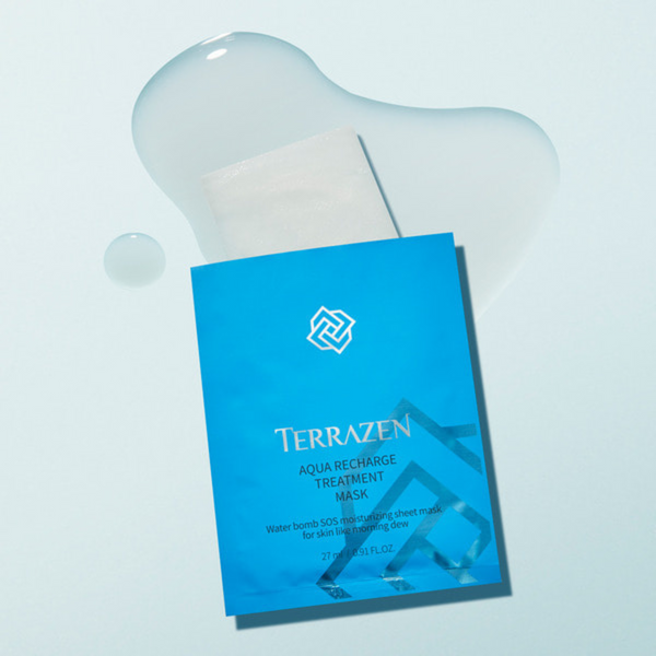 Інтенсивно зволожуюча тканинна маска для обличчя TERRAZEN AQUA RECHARGE TREATMENT MASK 10640 фото