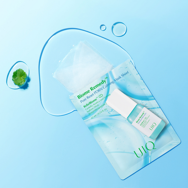Заспокійлива тканинна маска UIQ Biome Remedy&trade; Pore Reset PDRN Calming Mask Sheet, 22 мл 1100961 фото