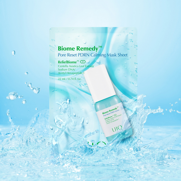 Заспокійлива тканинна маска UIQ Biome Remedy&trade; Pore Reset PDRN Calming Mask Sheet, 22 мл 1100961 фото